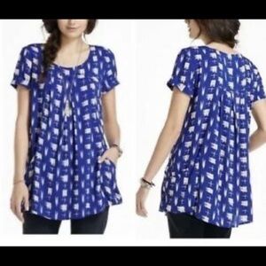 Anthropologie Holding Horses Paintdot tunic top